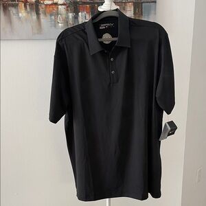 Nike golf drifit Starbucks black polo extra large